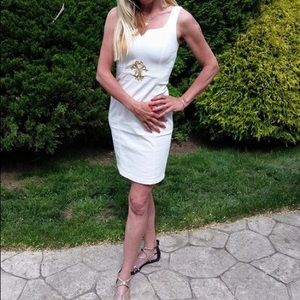 Beautiful cream and gold cocktail dress. Europe